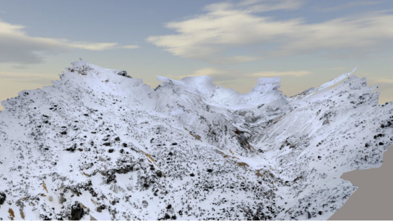 安達太良山3Dモデル